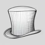 faded grey top hat image